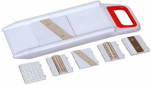 DNkitch Potato Onion Slicer and Grater Potato Slicer for Chips Veg Slicer Cutter 6 in 1 Vegetable & Fruit Grater & Slicer