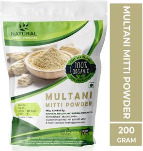 Natural health Products 100% Natural Multani Mitti Powder (Fuller’s Earth/Calcium Bentonite Clay)