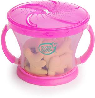 Buddsbuddy Premium BPA Free Snack Dispenser, Feeding Bowl For Kids, BB7113  - Polypropylene