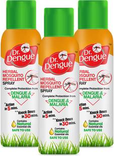 Dr. Dengue Herbal Mosquito Repellent Spray 50g (Pack of 3)