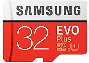 SAMSUNG 32 GB Evo Plus Memory Card EVO Plus 32 GB MicroSDHC Class 10 95 MB/s  Memory Card Compatible with Camera, Mobile, Tablet