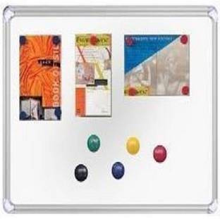 sunway Display Systems Ceramic magnetic board display board for office & school lightweight aluminium frame 2*3 feet, white Ceramic magnetic board Bulletin Board