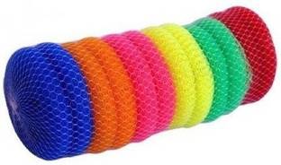 BVM GROUP 12 PCS Round Plastic Scrubber Non-Stick Cookware Cleans dishes, pots and pans Perfect for gentle Washing and Cleaning Scrub Pad