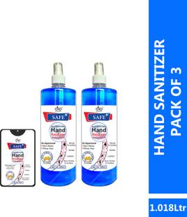 DNA Lifestyle Safe+  Cleanser Spray Combo Sanitizer Spray Bottle