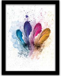 Rainbow Arts Rainbow Arts - Modern Wall Art Framed Painting For Home Decor | Abstract Paintings | Digital Reprint 14 inch x 11 inch Painting