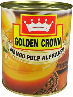 Golden Crown ALPHONSO MANGO PULP ( 850 GM ) PACK OF 1 Fruits