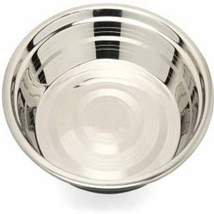 LAXMI BARTAN LAXMI BHANTER/Stainless SteelAtta Parat- Silver Stainless Steel Storage Bowl (Silver, Pack of 1) Paraat