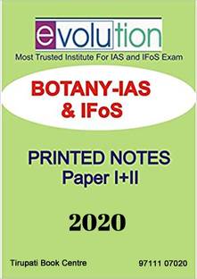EducomiQ Botany Optional Printed Notes By Evolution Coaching [IAS & IFoS] – 2020