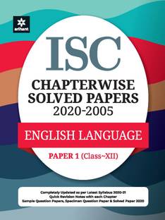 Isc Chapterwise Solved Papers English Language Paper 1 Class 12 for 2021 Exam