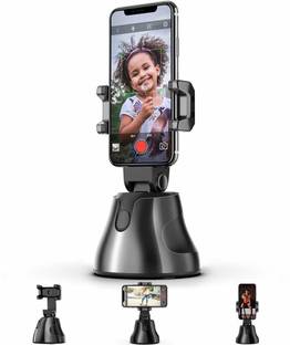 IMMUTABLE 360 Rotation auto face Tracking Smart Shooting Camera Holder Mount,unmanned Smart Object Tracking Camera Phone Holder Mount Compatible with All iPhone and Android Phone 2 Axis Gimbal for Mobile