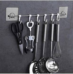 EPACKER Bolt Plastic Magic Sticker Series Self Adhesive Bathroom Towel Hanger Hook Rail Hook Rail 6