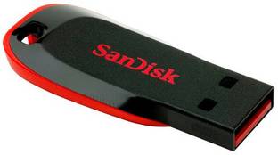 SanDisk Cruzer Blade 32GB Utility Pendrive 32 Pen Drive Compatible with Laptop, Desktop Computer, Television, Mobile, Netbook, Tablet USB 2.0 Plastic Case