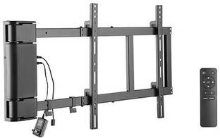 audiovan Motorised Tv Wall Mount With Remote Rotate 90 degree Full Motion TV Mount