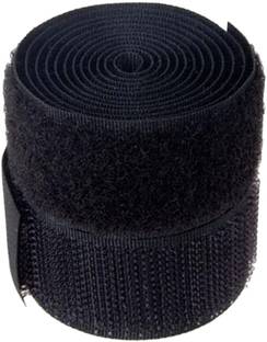 RARE OCEANS 10 Mts LENGTH * 25 Mm Width ,velcro hoop & loop (BLACK) Sew-on Velcro
