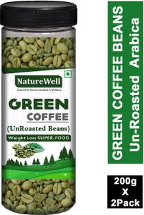 Naturewell Green Coffee Beans for Weight Loss (Unroasted) 400 Gram Coffee Beans