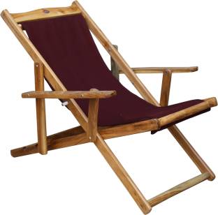 ROYAL BHARAT Portable and Foldable Solid Wood Outdoor Chair