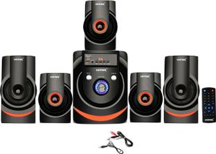 Vemax Star 5.1 Bluetooth Multimedia Home Theater System with FM, Pen Drive, Sd Card, Mobile Aux 55 W Bluetooth Home Theatre (Black) 55 W Bluetooth Home Theatre