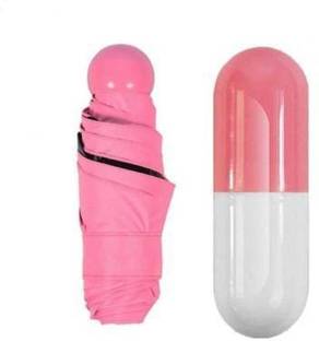 ulfat Ultra Light and Small Mini Umbrella with Cute Capsule Case,5 Folding Compact Pocket Umbrella