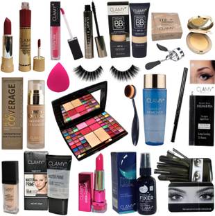 clamy cosmetics makeup kit combo - set of 18