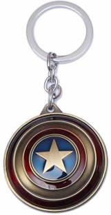 my dolphin captain america metal keychain for boys/mens Key Chain