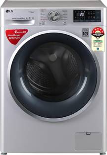 LG 8 kg with Inverter ,5 Star Fully Automatic Front Load Washing Machine with In-built Heater Silver