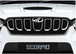IMMUTABLE RR-8874 Chrome Plated Front U Grill for Mahindra Scorpio (Set of 7 Pcs) Car Grill Cover