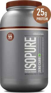 Isopure Zero Carb 100% Isolate Powder with 25gm Protein per serve Whey Protein