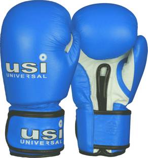 usi Boxing Gloves, Boxing Gloves For Men, 609M Amateur Contest Gloves, Large Blue Boxing Gloves