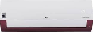 LG 1 Ton 3 Star Split Dual Inverter AC  - White, Maroon