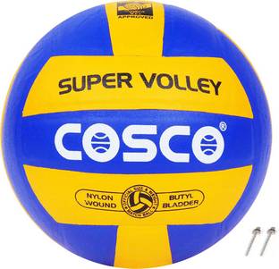 COSCO Super Volley With 2 Niidle Volleyball - Size: 4