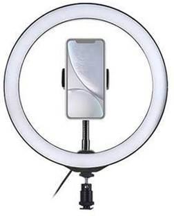 Wanzhow 26 Cm Lightdow Big/Small Dimmable Led Studio Camera Ring Light Phone Video Light Lamp Ring Table Fill Light Big Selfie Ring Light Stand for Live Stream-LED Ring Light Dimmable Makeup Light with 3 Light Mode,10 Level Brightness LED Selfie Lamp Studio Photography Video Shooting, Streaming Easy To Create Any Lighting Effect You Like Photo Studio Light to Capture Your Photo and Video at Musically and Other Phone's App Photo Lighting Mobile selfie Night LED Selfie Ring Light everybody want to buy this ergonic design sefie ring light flash for your mobile camera Compatible with Camera, Android and iOS Devices Ring Flash