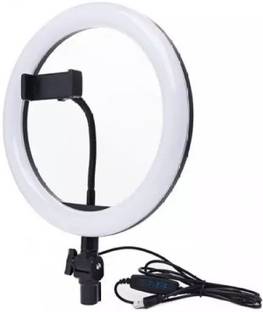BUY SURETY New Arrival Good Quality LED Selfie Video Ring Light 26 cm for Photography, Video Shooting, Streaming, Upgraded Dimmable Camera Ring Light Compatible with Android and iOS Devices Big LED Ring Light For Camera Smartphone To Capture Photo Flash Photography Led Selfie Light For Photo Studio Youtube Make Up Camera Video Light Ring Light LED Selfie Lamp Studio Photography Photo Lighting Mobile selfie Rechargeable Night LED Ring Flash