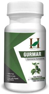 H&C Gurmar/Gudmar/Gymnema (Gymnema Sylvestre) Veg 120 Capsules (450mg Each)