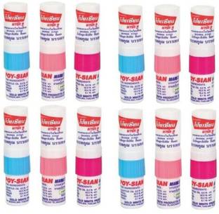 poy-sian 2 in 1 World's best Nasal inhaler and liquid balm Pack of 12 Inhaler