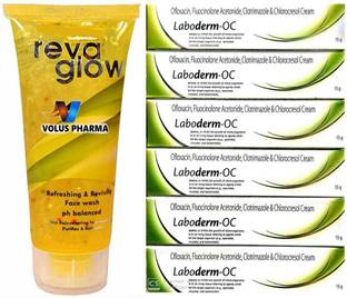 Volus Title - Revaglow face wash 1 + 6 Laboderm-oc cream + free 3 Rozaderm Cream + free 1 dpscab soap