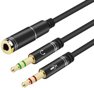 Fedus Stereo Audio Cable 0.3 m earphone splitter for mobile| earphone splitter for pc, earphone splitter for laptop, earphone splitter cable adapter, dual earphone adapter, dual earphones connector, dual earphones jack