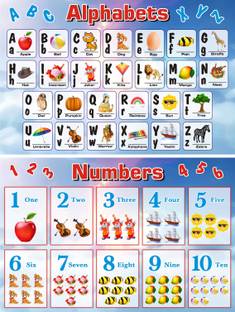 My First Learning Library ABC Alphabet & Numbers 1-10 Visual Learning Paper Print