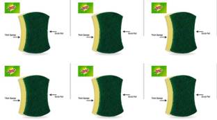 Scotch-Brite Scrub sponge Large ( pack of 6 ) Scrub Sponge