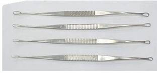 Forgesy Uterine Curette Double ended Set Serrated Forceps