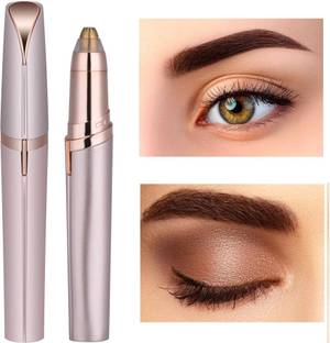 MISS ROSE Flawless EyeBrows Instant Pain Free Laser Sensor Light Shaver Trimmer 120 min  Runtime 2 Length Settings