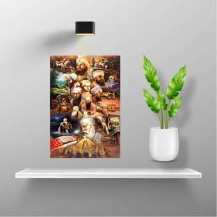 Ten Gurus of Sikhs & Histories Paper Print