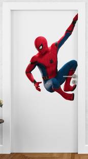 DivineDesigns 41 cm Spiderman Side Self Adhesive Sticker