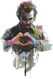 Delight Decor 43 cm Joker Love Self Adhesive Sticker