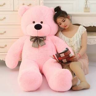 jimdar MAKE IN INDIA Cute bootsy pink color 60 Inch 5 feet - 152CM Huggable And Loveable For Gift To specialperson Teddy Bear - 150.5 cm (Pink)  - 150 cm