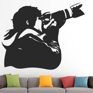 KICKWIX Photographer with Photo Camera - Photography - Creative (60 cm X 60 cm )