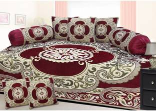 Shivkirpa Velvet Abstract Diwan Set