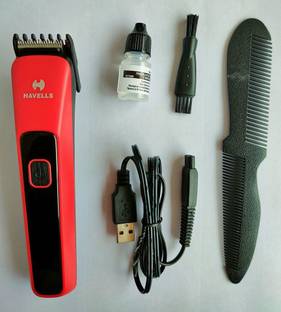 HAVELLS BT5111C Cordless/Corded Beard Trimmer (Black & Red) Trimmer 45 min  Runtime 5 Length Settings