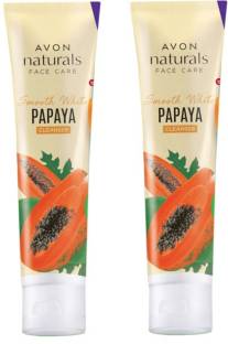 AVON Naturals Papaya Whitening Cleanser (set of 2 of 100 g each) Face Wash
