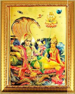 SUNINOW Lord vishnu laxmi Photo Frame | God Photo Frame | God Photos | bhagwan photo Religious Frame