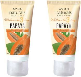 AVON Naturals Papaya Whitening Powdery Cream 50 g Each (Set of 2)